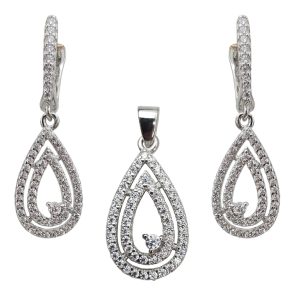 نیم ست نقره زنانه کد ITL-527