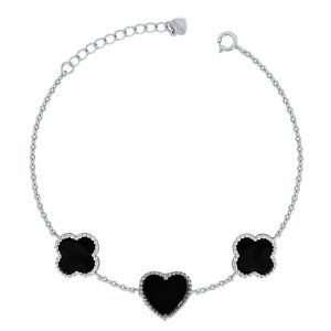 دستبند نقره زنانه مدل ونکلیف کد ITL-77