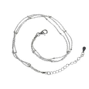 پابند نقره گوی دار زنانه مدل ITL-255