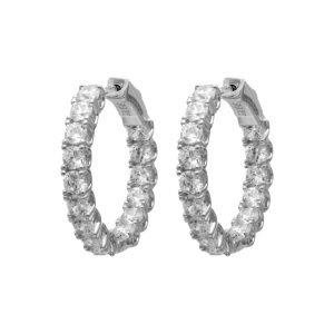 گوشواره نقره زنانه مدل تنیسی کد ITL-345