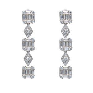 گوشواره نقره زنانه مدل ITL-350