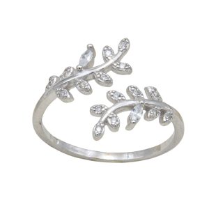 انگشتر نقره زنانه مدل گلبرگ کد ITL-255