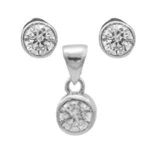 نیم ست نقره زنانه مدل ITL-956