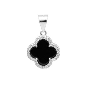 پلاک نقره زنانه مدل ونکلیف کد ITL-639