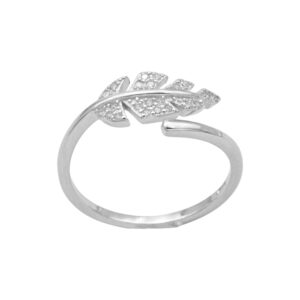 انگشتر نقره زنانه مدل گلبرگ کد ITL-246