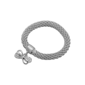 انگشتر نقره زنانه مدل زنجیر بافت کد ITL-958