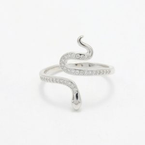 انگشتر نقره زنانه مدل مار کد ITL-517