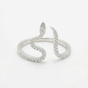 انگشتر نقره زنانه مدل مار کد ITL-523